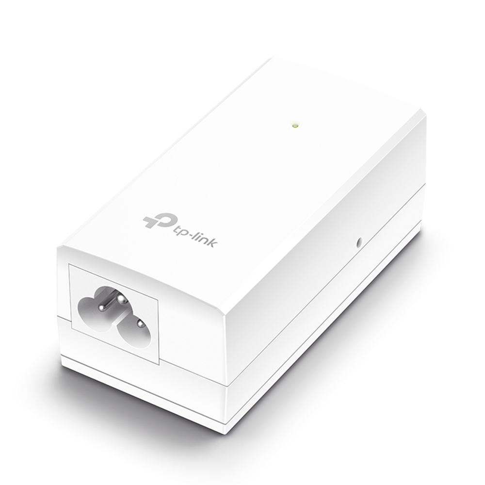 24V Passive PoE Injector, 2 ports 10/100/1000 Mbps, plug-and-play