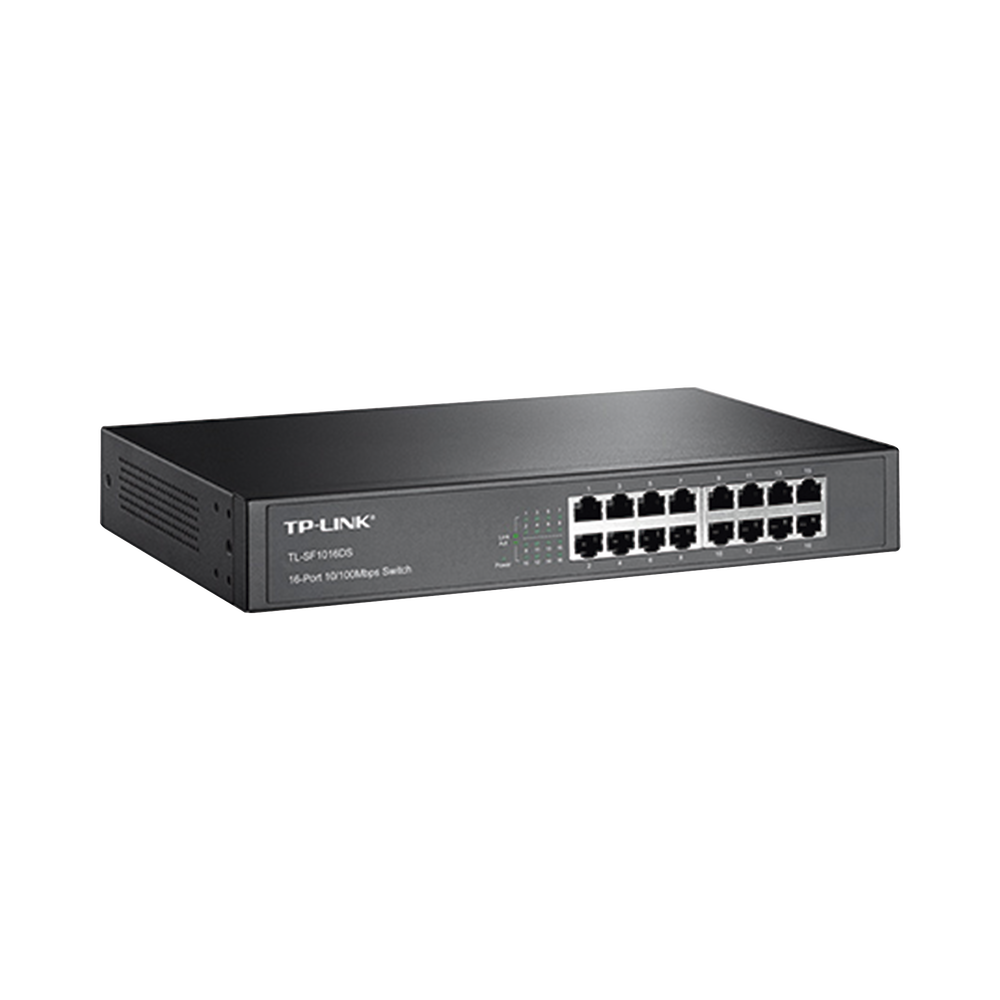 16-Port 10/100 Mbps Unmanaged Desktop and Rackmount Switch