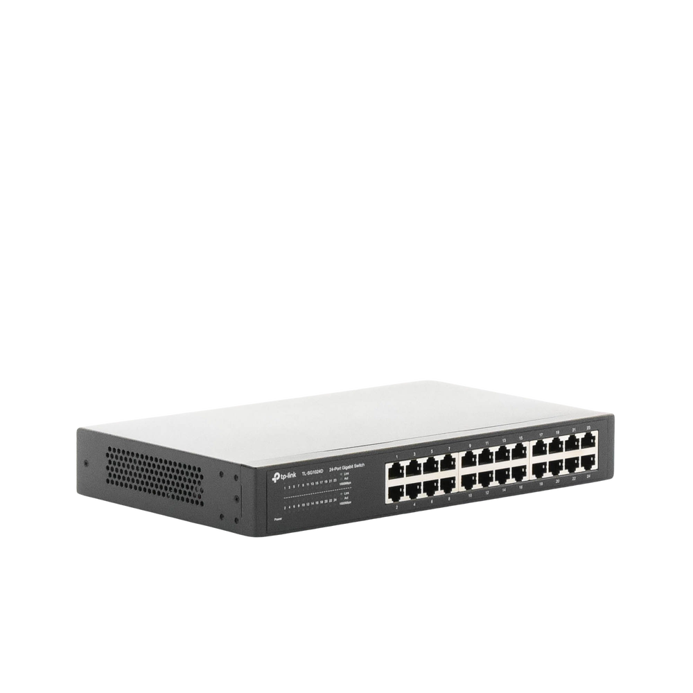 24-Port 10/100/1000 Mbps Unmanaged Gigabit Switch for Desktop/Rack