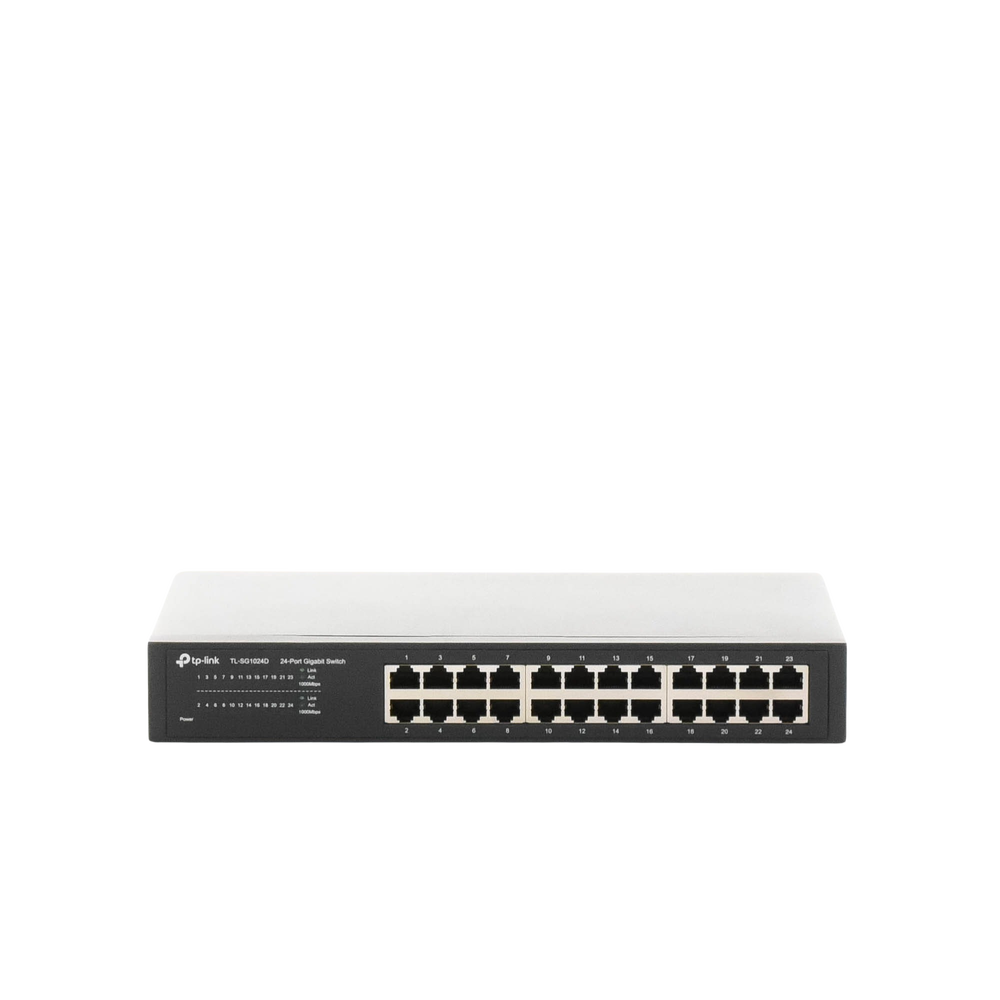 24-Port 10/100/1000 Mbps Unmanaged Gigabit Switch for Desktop/Rack