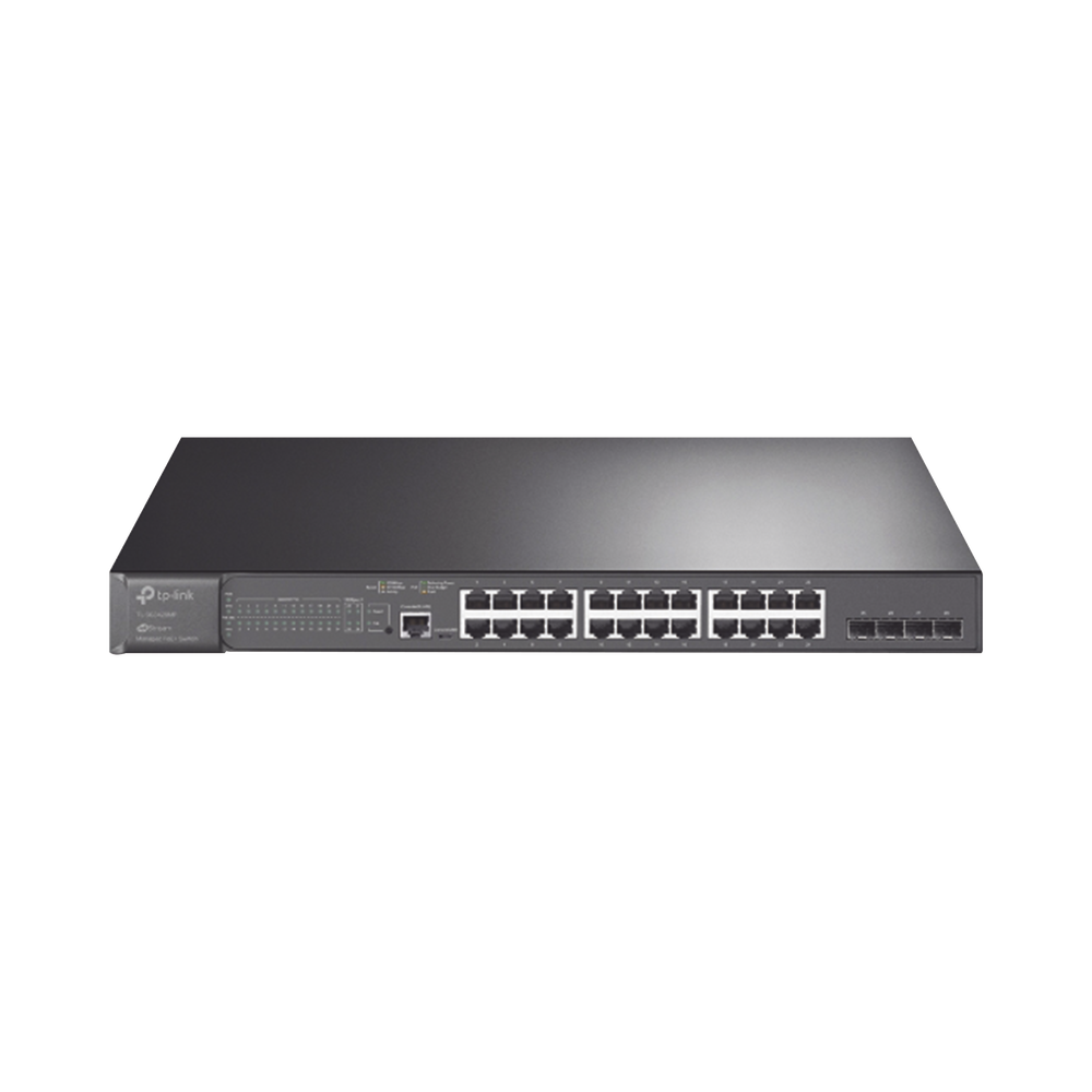 JetStream SDN Managed PoE+ Switch 28 ports 10/100/1000 Mbps + 4 SFP ports, 24 PoE ports, 384W, centralized management OMADA SDN