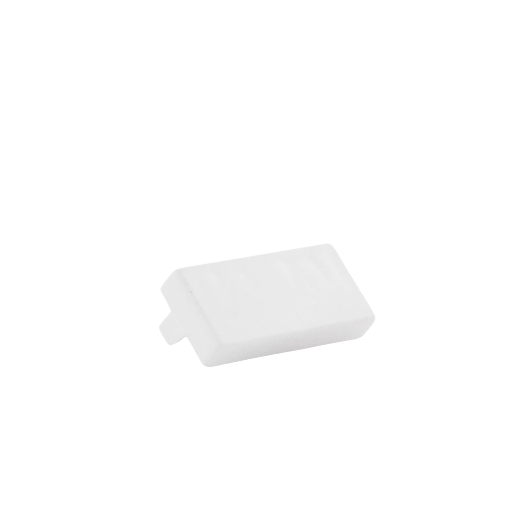 Tapa final color blanco de PVC auto extinguible, para canaleta TMK1735, TMK1735SD (5390-02001)