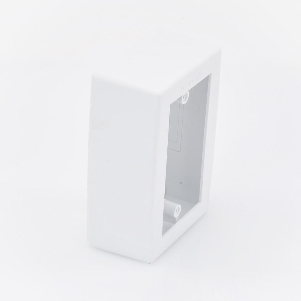 Caja de Registro Universal, color blanco de PVC auto extinguible (7902-02001)