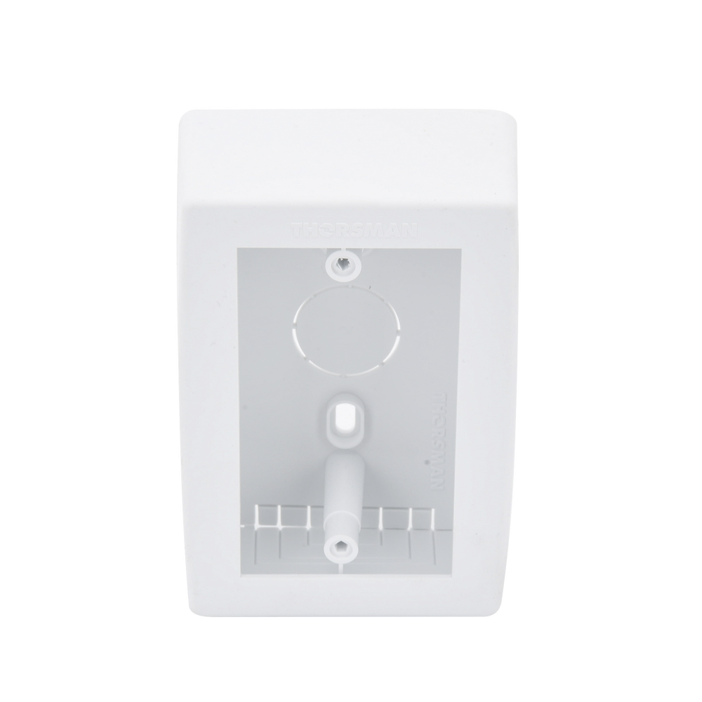 Caja de Registro Universal, color blanco de PVC auto extinguible (7902-02001)