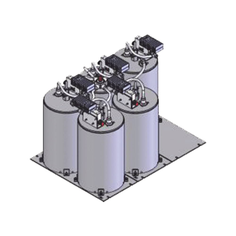 Combinador SINCLAIR, 6 Canales, 430-470 MHz, Montaje en Rack 19", 100 kHz, 125 Watt, N Hembras.