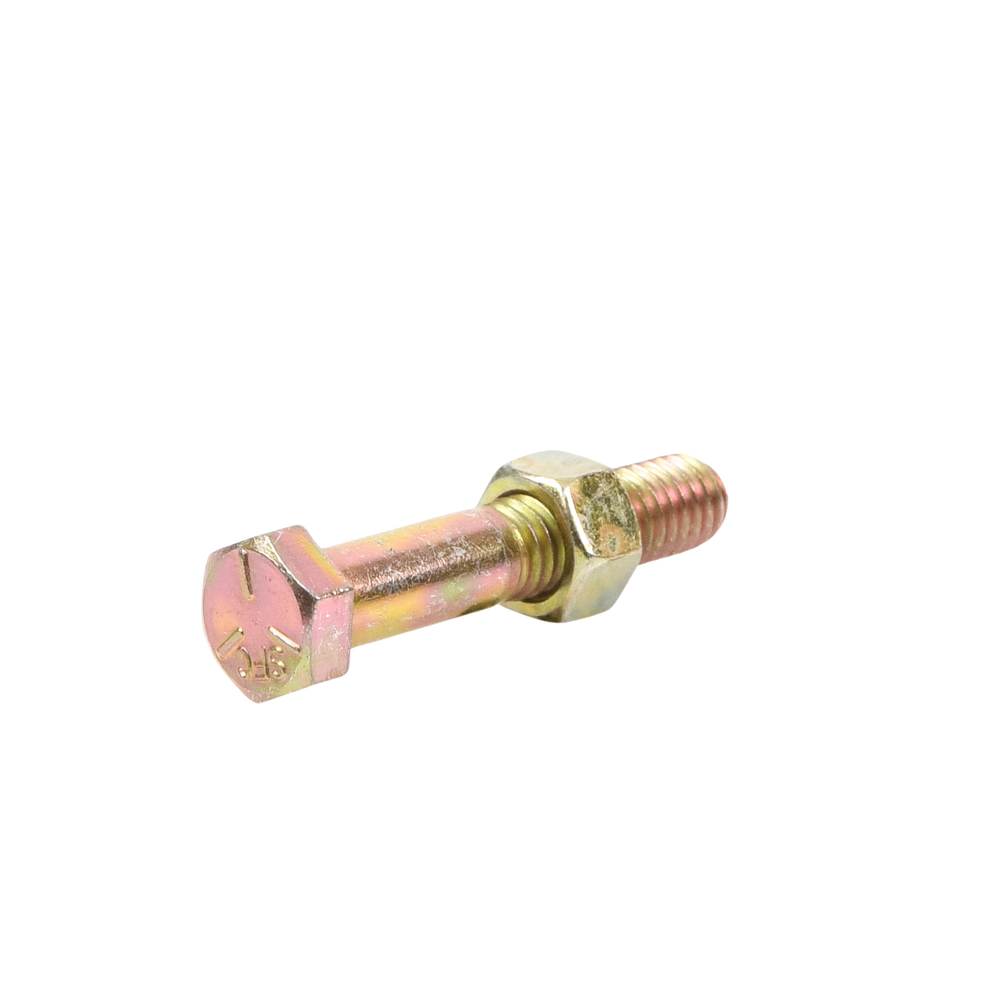 Paquete de 6 Tornillos Grado 5 con Tuercas Tropicalizadas de 3/8" x 2".