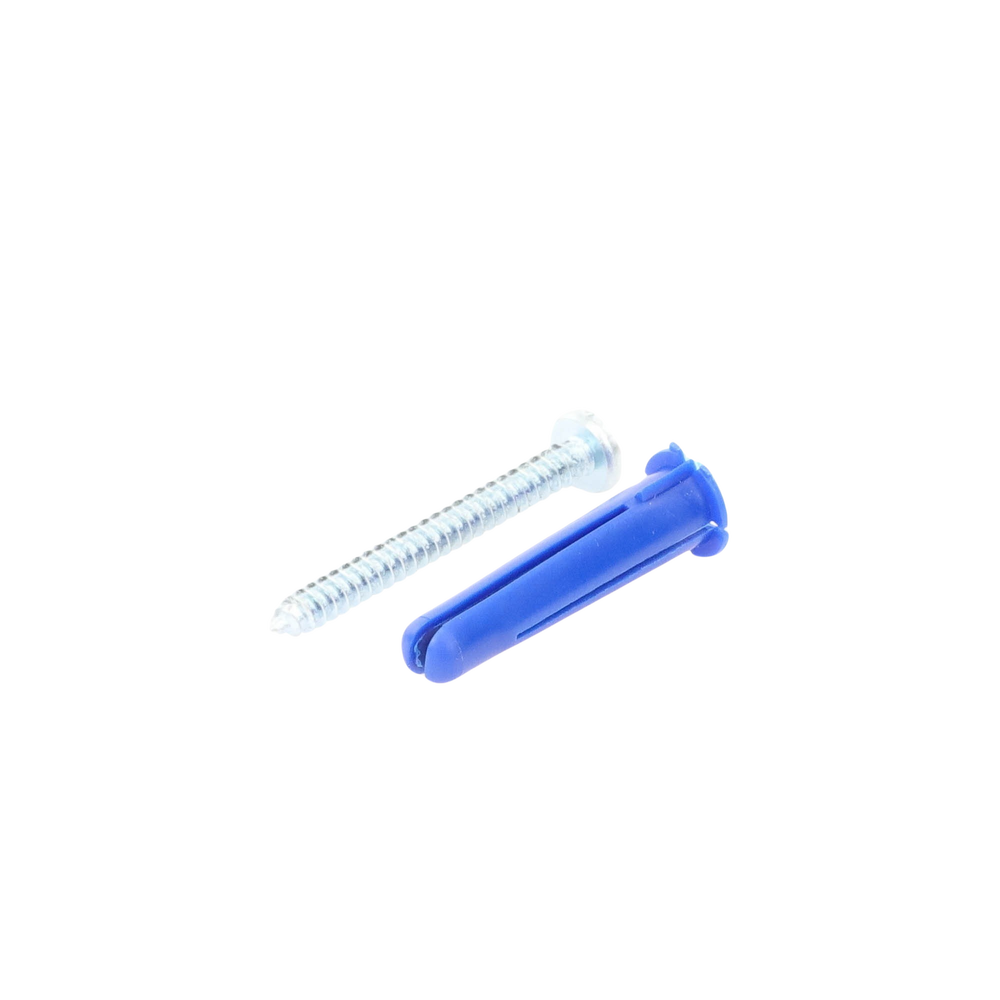 Paquete de 6 taquetes azul 2" y 6 tornillos 12mm x 2" (1105-05002)