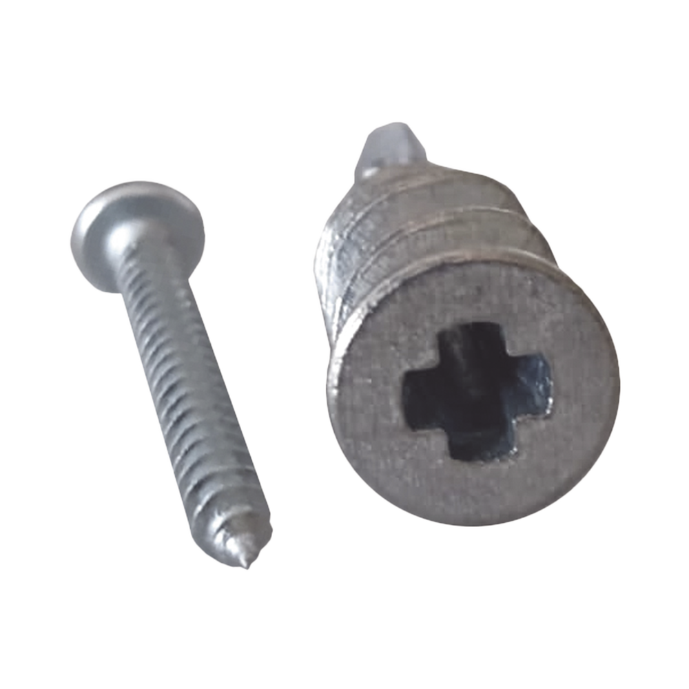 Taquete Métalico TPD Zinc con tornillo 8 x 1 1/4", Ideal para Uso con carteles publicitarios, Electrodomésticos