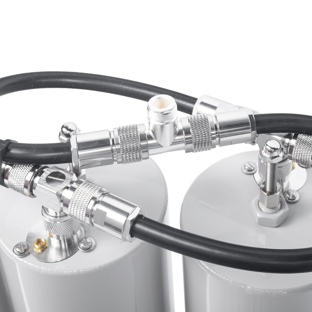 Bandpass-Band Reject Duplexer, 400-470 MHz, 4 Cavities (4" Dia.) 5 MHz, 250 Watt, N Female