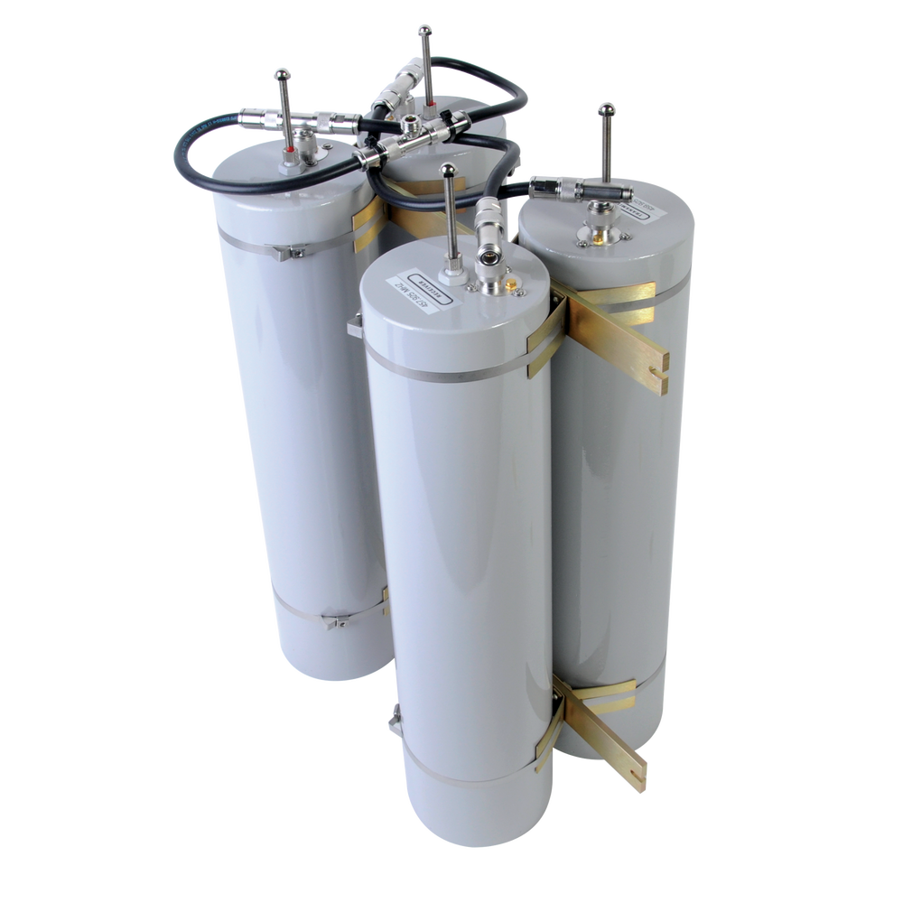 Bandpass-Band Reject Duplexer, 400-512 MHz, 4 Cavities (5" Dia.) 1MHz, 350Watt, N Females.