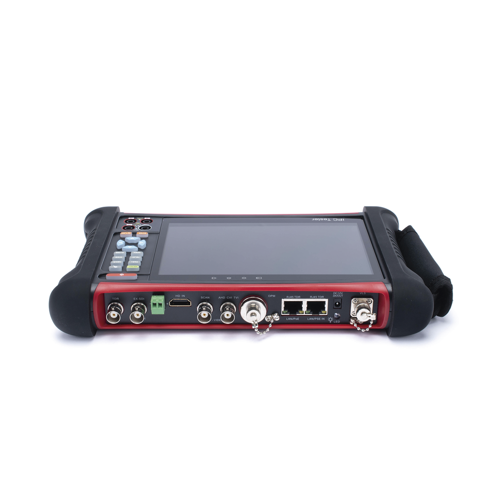 Android Video Tester with 7" LCD Screen for IP ONVIF / HD-TVI 8MP (TurboHD) / Analog, ONVIF, Wi-Fi, IP Scanner, Wi-Fi, HDMI Input/Optical Power Meter