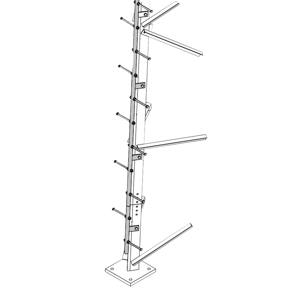 Escalera de 3 m Tipo Perno con Sección Soldada para Torres SUPER TITAN Secciones 13 a 21.