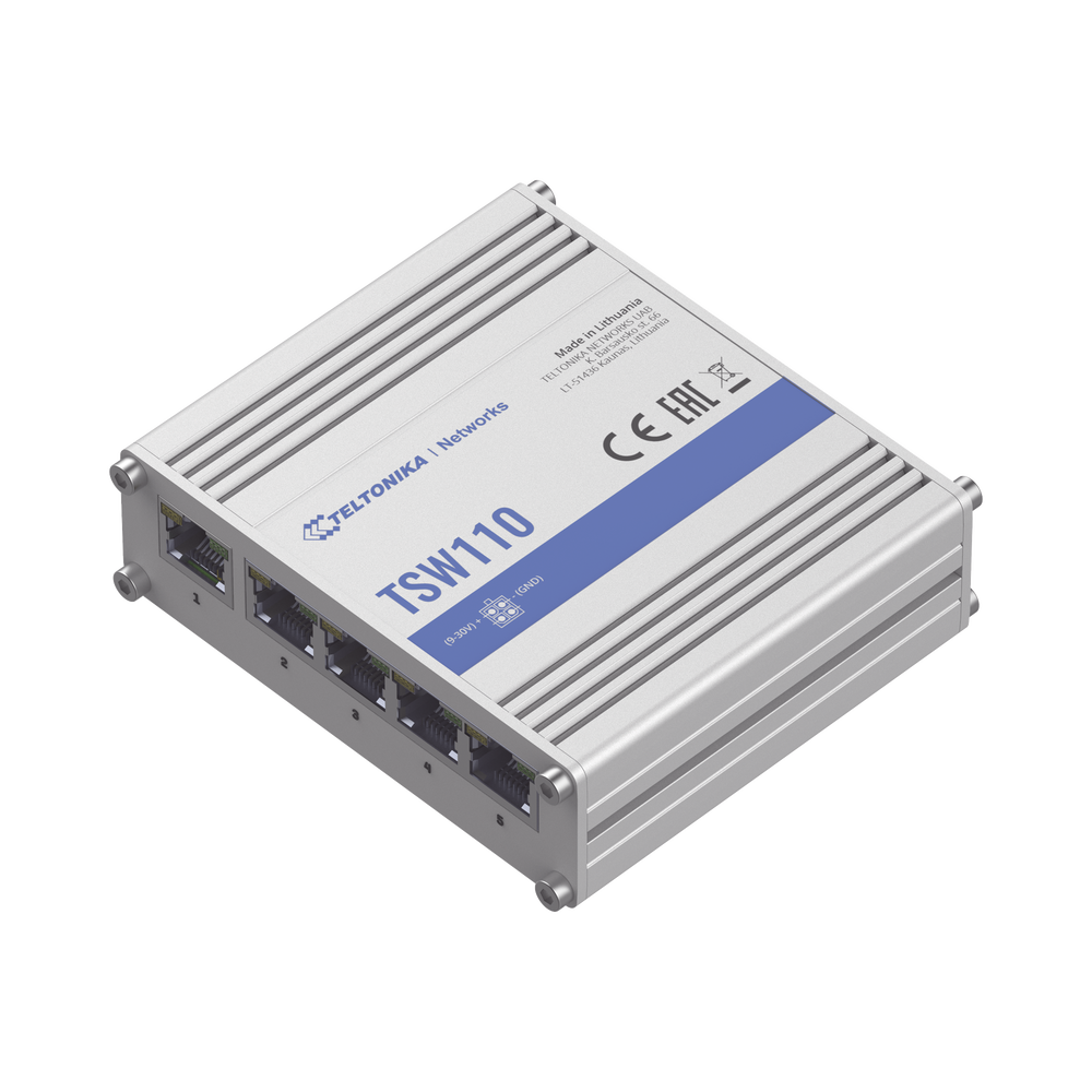 Non-Manageable Industrial Switch 5 Gigabit ports