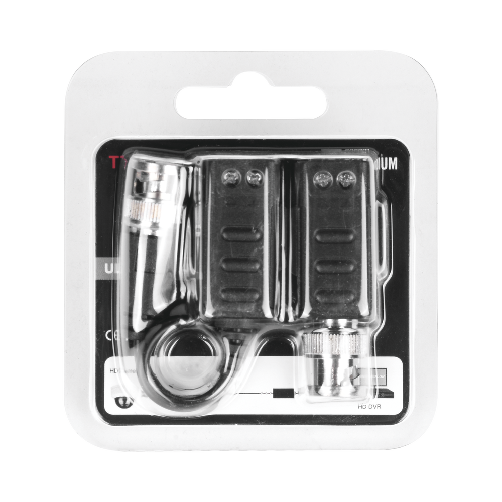 Transceiver Kit (Baluns) with SCREW TYPE TERMINALS, 4K Resolution, Shielded COAXIAL Flexible Cable / COAXITRON / AUDIO BY COAXITRON / OSD Menu / 100% COPPER Connector / PREMIUM Quality