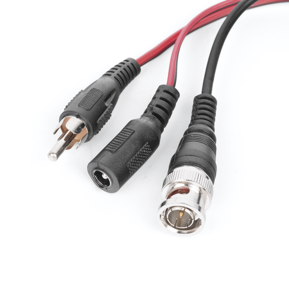 Active transceiver kit, sends 12V/24VDC/AC power, video and audio up to 150m in 4K for high definition video applications via Cat 5e/6 UTP.