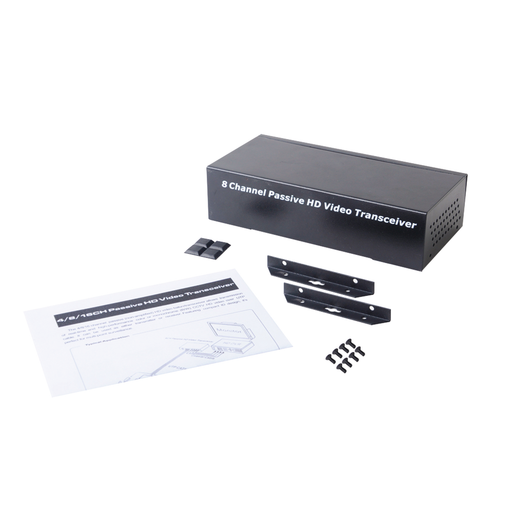 TurboHD 8-channel passive video receiver for high-definition video applications over UTP cat5e/6