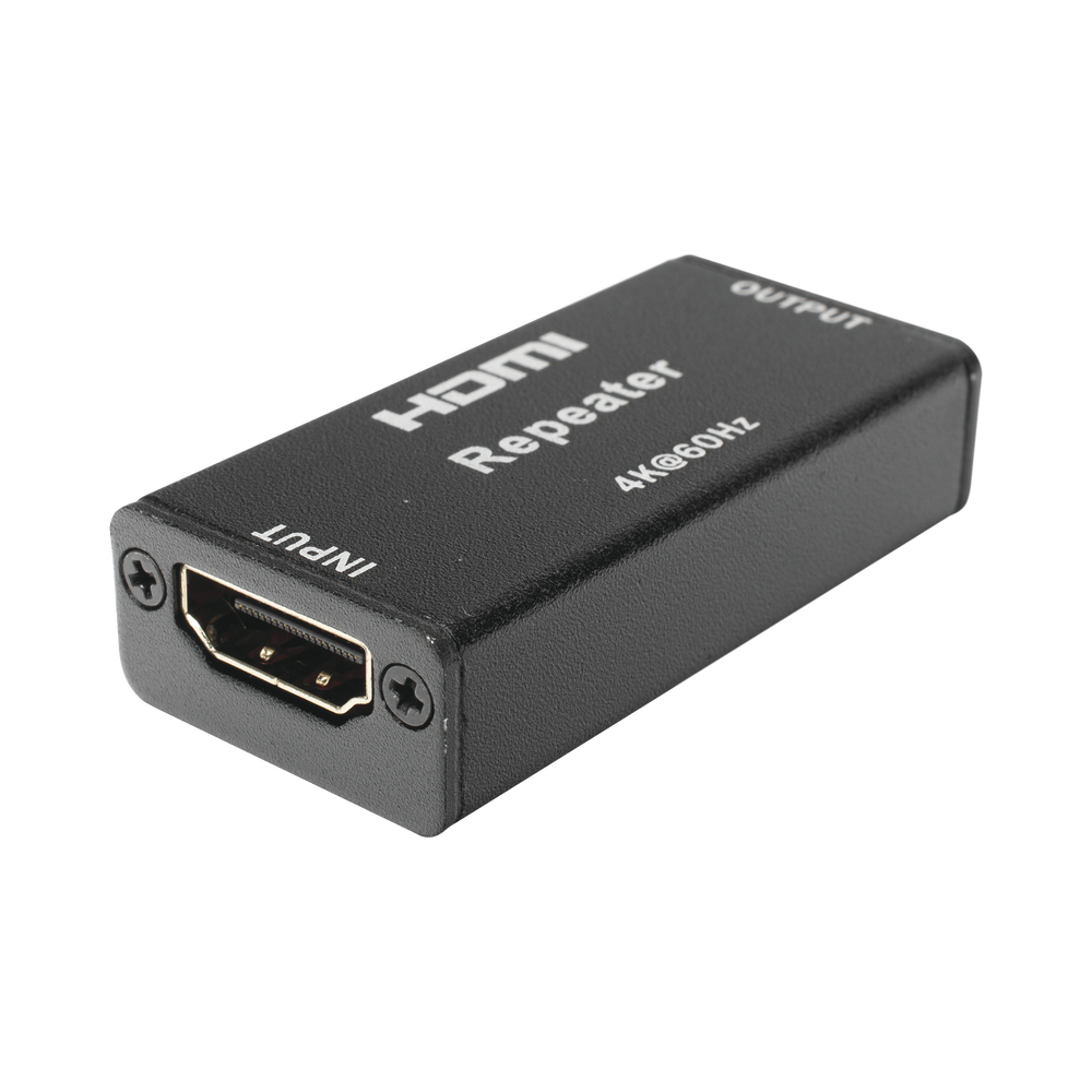 HDMI Adapter to Amplify or Repeat the signal from HDMI cables (Booster) at a distance of 40 meters / Supports 4K x 2K resolutions.