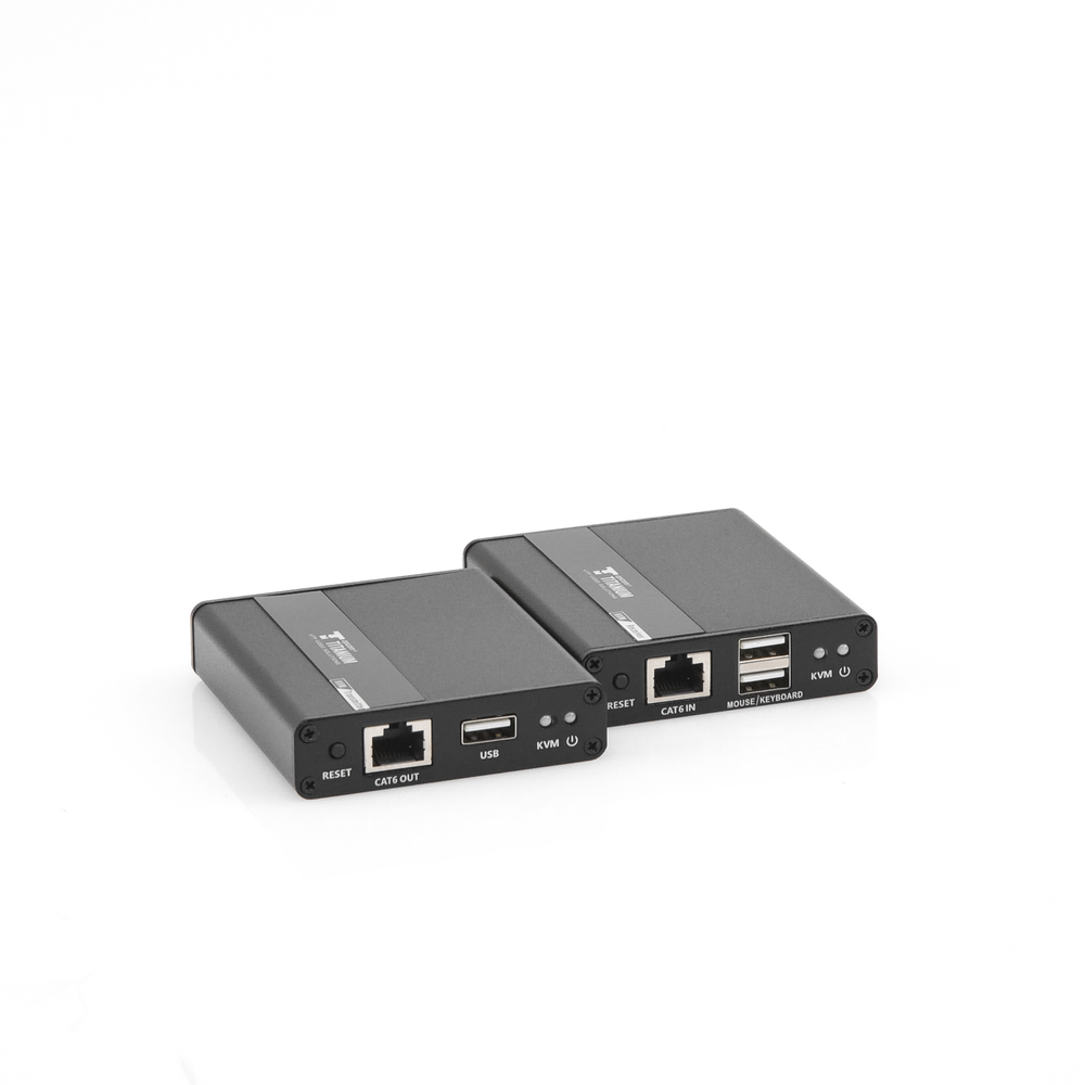 Kit extensor KVM (HDMI y USB) hasta 70 metros / Resolución 1080P @ 60 Hz/ Cat 6, 6a y 7 / CERO LATENCIA / HDR / Salida Loop / Uso 24/7 / Salida de audio de 3.5mm / Transmite el Video y Controla tu DVR vía USB a distancia.