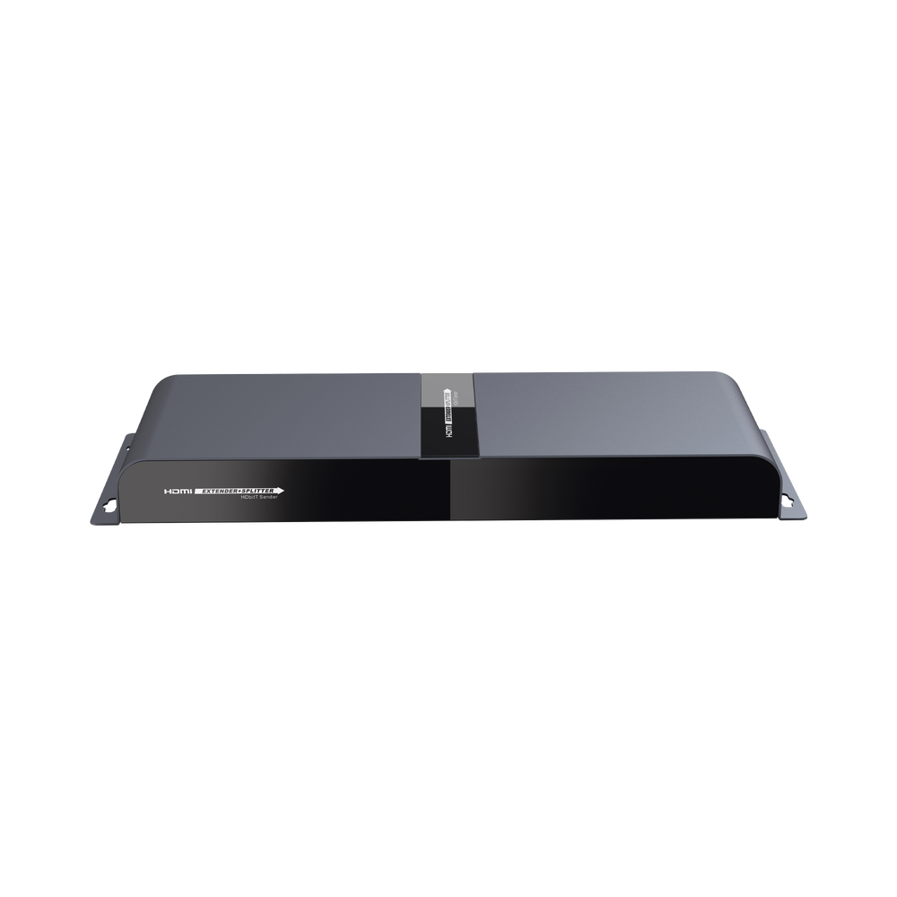 Kit Divisor y Extensor HDMI (Extender Splitter) / Divide 1 Fuente HDMI a 4 Pantallas / Extiende la señal HDMI hasta 120 m / Resolución 1080P @ 60 Hz / Cat 5e/6/6a / Soporta IR / Baja Latencia / Uso24/7 / Alimente solo el Tx (PoC).