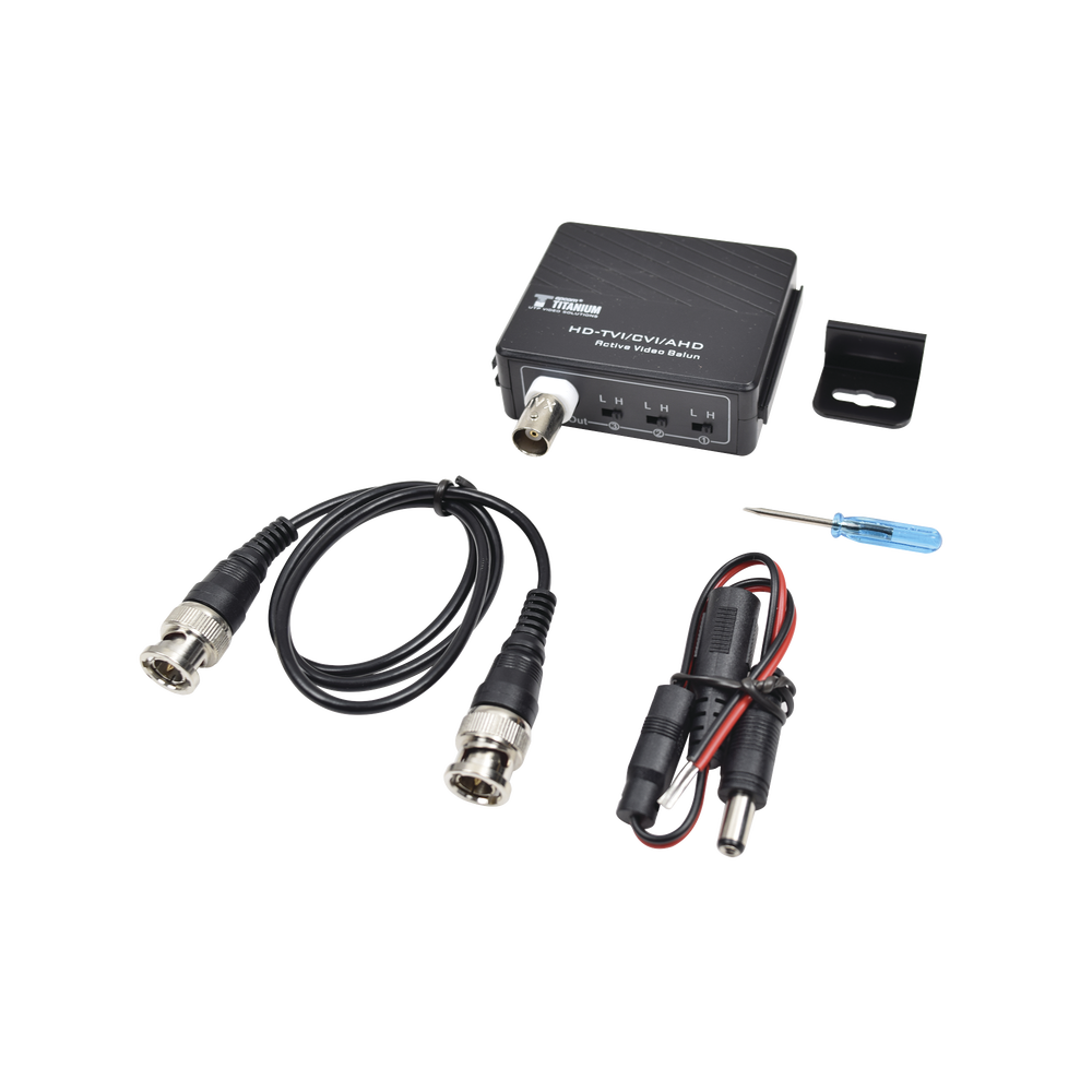 (TRANSCEPTOR) RECEPTOR DE VIDEO ACTIVO DE LARGO ALCANCE / 400 Metros con RECEPTOR ACTIVO TT4501T / Resolución 2 MP / Compatible con cámaras HD-TVI/CVI/AHD/CVBS / Protección Interconstruida contra sobretensión.