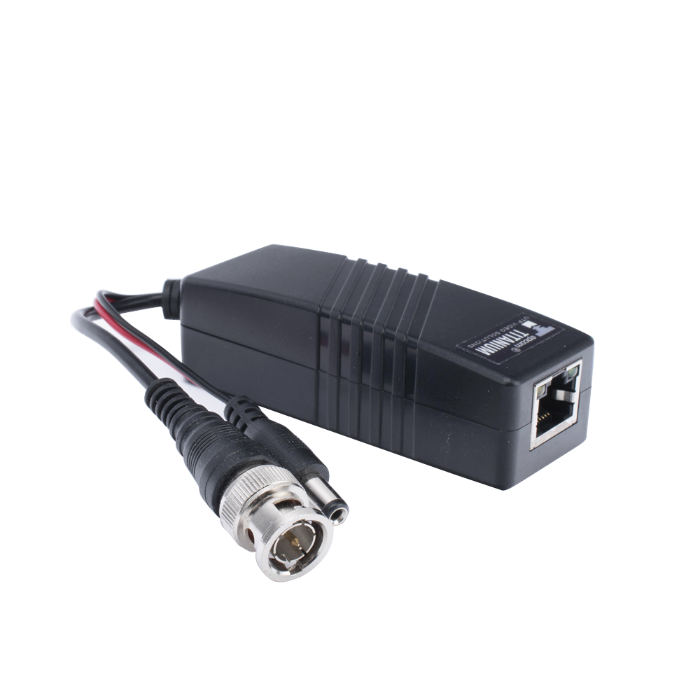 (TRANSCEPTOR) TRANSMISOR ACTIVO para Kits KITTT4PVTURBOX, KITTT8PVTURBOX, KITTT16PVTURBOX y KIT-TT16PVTURBOX-RX / Regula el voltaje de 36 VCD a 12VCD / HD-TVI/CVI/AHD/CVBS / Se instala del lado de la cámara.