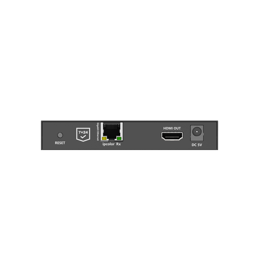 Compatible Receiver for TT592 Kits / 4K@60Hz Resolution / Cat 5e/6 / 100m Distance / IPCOLOR / IR Control / Zero Latency / Compatible with Gigabit Switch.