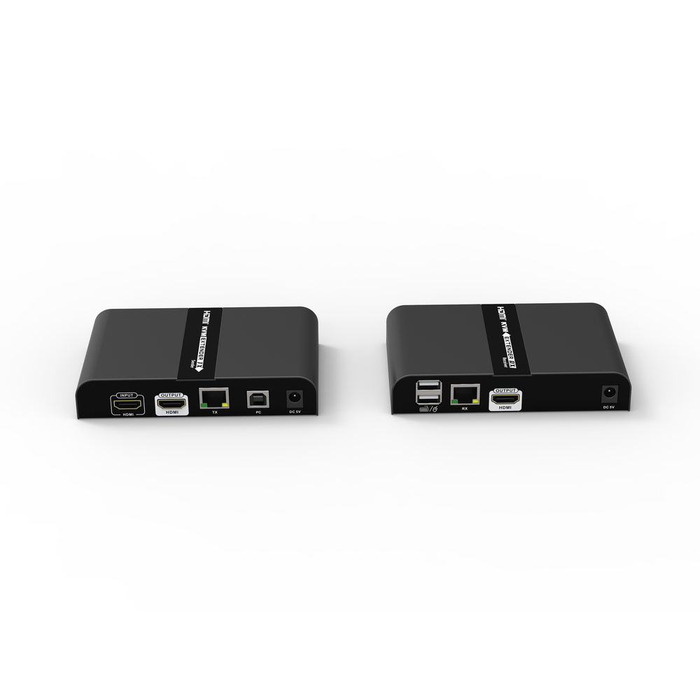 KVM Extender Kit (HDMI and USB) up to 70 meters / 4K Resolution @ 30 Hz / Cat 6/6A/7 / ZERO LATENCY / Loop Output / Supports Gigabit Switch for multiple KVM control / Supports up to 253 / Transmits Video and Controls your DVR via USB ad