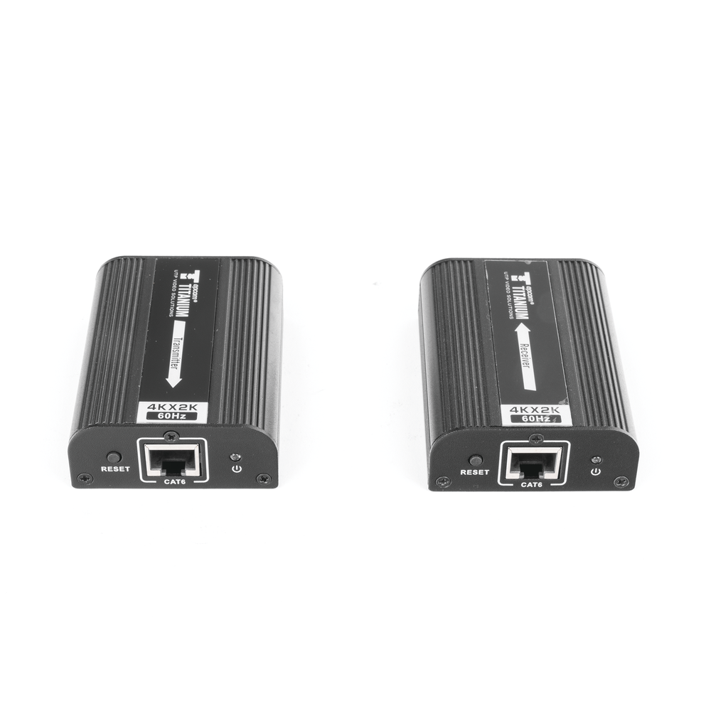 Kit Extensor HDMI para distancias de 30 metros / Resolución 4K x 2K@ 30 Hz/ Cat 6, 6a y 7 / HDCP2.2 / HDMI 2.0 / HDCP2.2 / Soporta PCM, HDbitT / Soporta control remoto del equipo fuente.