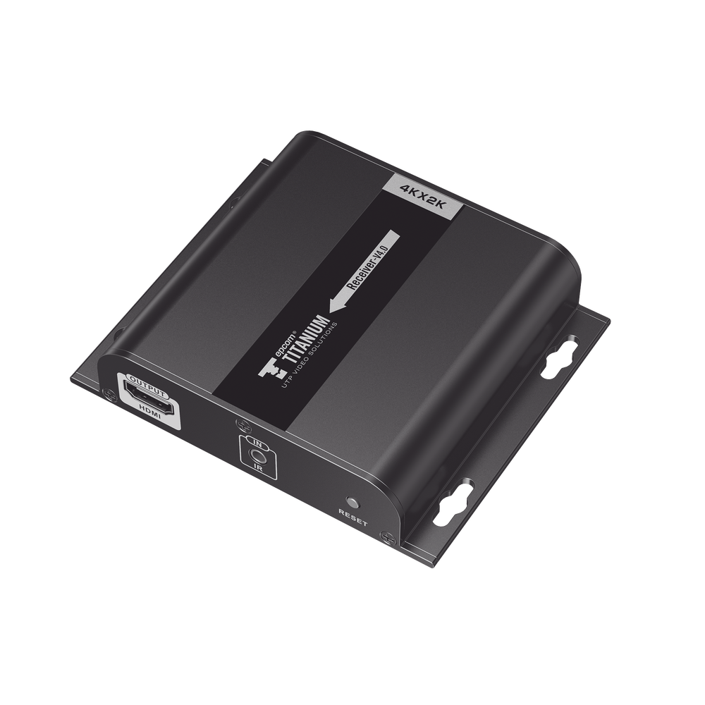 Receptor Compatible para Kits TT683-4.0 / Resolución 4K@60Hz / Cat 5e/6 / Distancia de 120 m / Control IR / Soporta HDbitT/ Compatible con Switch Gigabit.