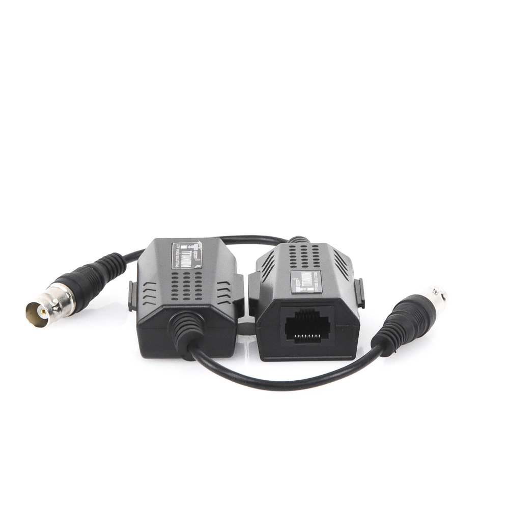 Kit EXTENSOR IP por cable CABLE COAXIAL para distancias de HASTA 200 m /REUTILIZA EL CABLEADO EXISTENTE PARA CONECTAR CÁMARAS IP / No Requiere Energía / Transmisión en Tiempo Real / Protección Contra Sobretensiones Incorporada.