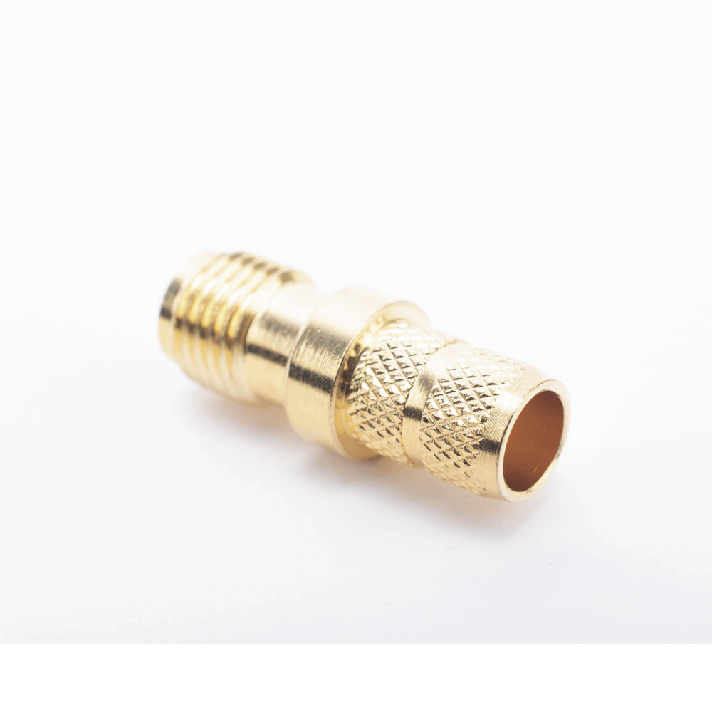 Reverse SMA Female Connector with Folding Ring for RG-8/X, 9258, LMR-240, LMR-240UF, LMR-LW240 Cable, Gold/Gold/Teflon.