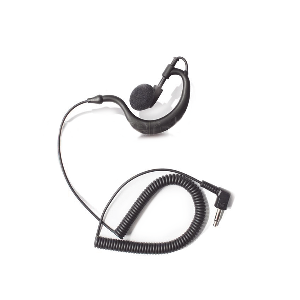 Audífono ajustable al oído con conector 3.5 mm, compatible con Radio Kenwood PKT-03-K y dispositivos con esta entrada