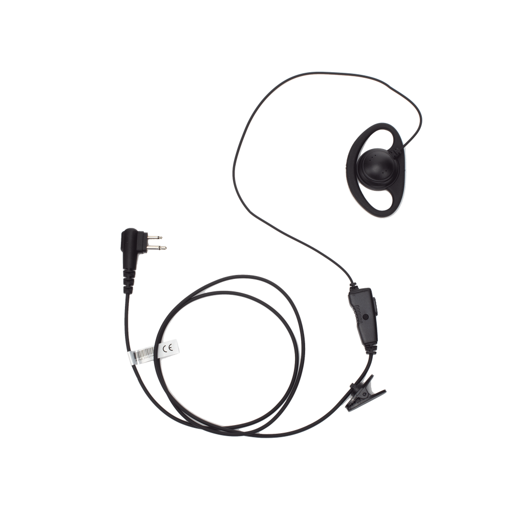 Micrófono de solapa con gancho auricular en forma de D para radios Motorola GP300/SP50/P1225/PRO315/MAGONE/EP450/EP350
