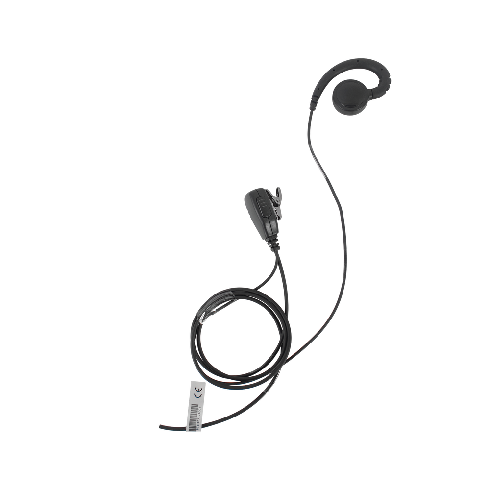 Micrófono de solapa con audífono ajustable al oído para HYT TC-610P/TC-780