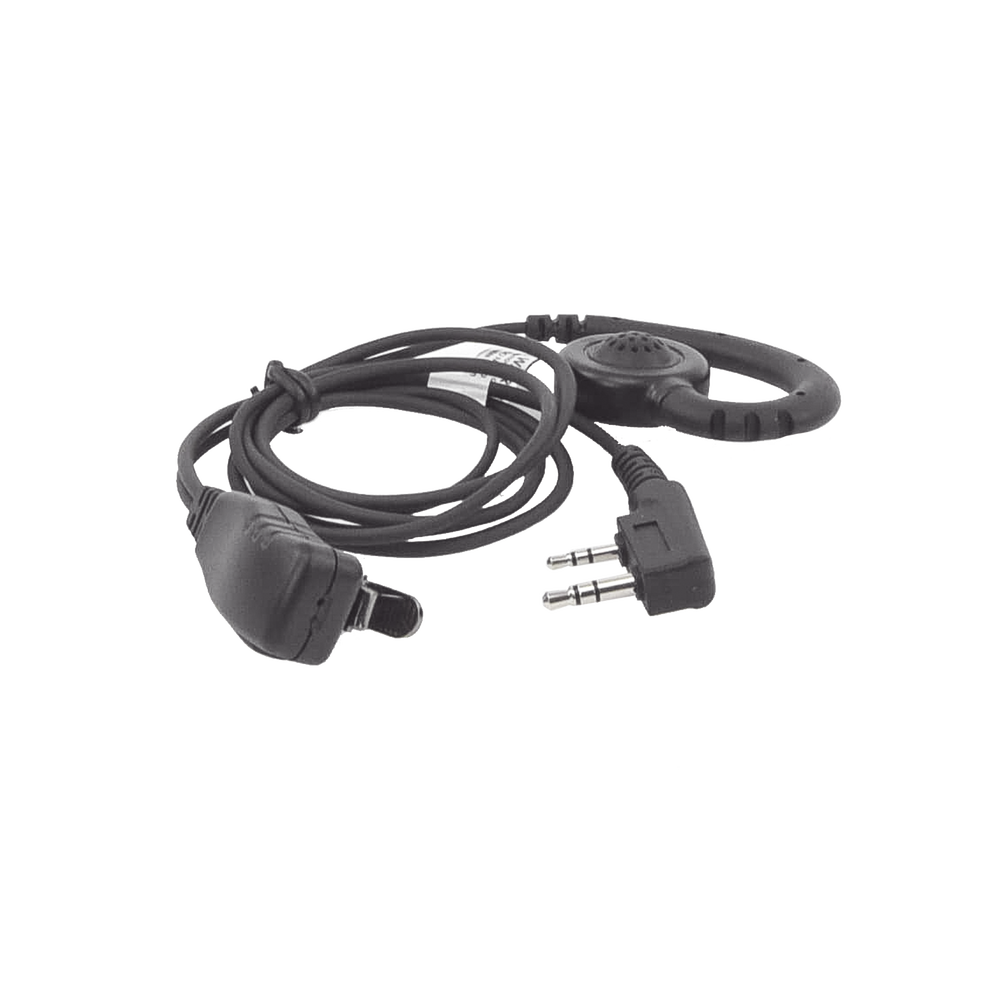 Micrófono de solapa con audífono ajustable al oído para KENWOOD TK3230/3000/3402/3312/3360/3170,NX240/340/220/320/420, TKD240/340