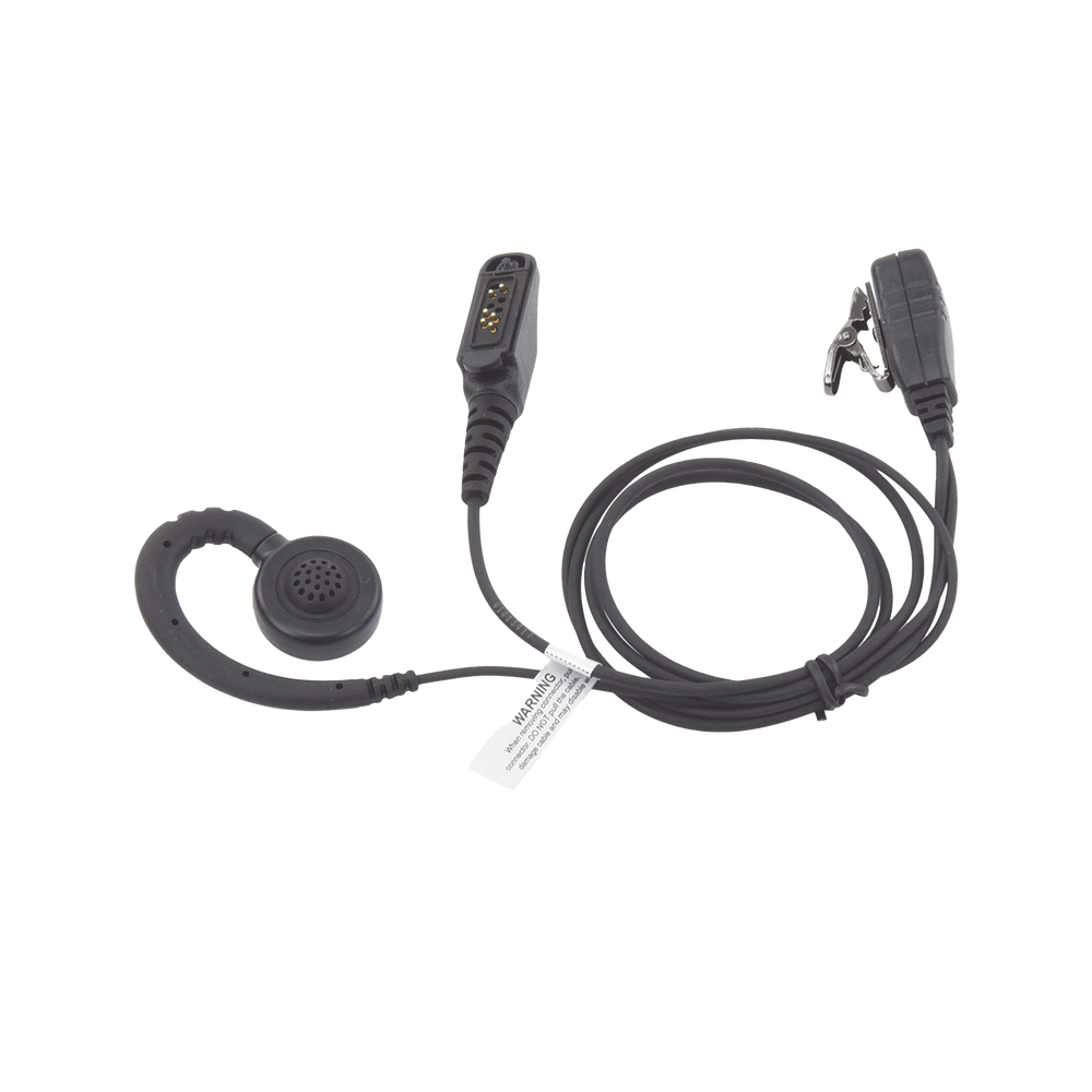 Adjustable ear-worn lavalier microphone for ICOM IC-F50/ 60/ 50V/ 60V/ 3161/ 4161 radios