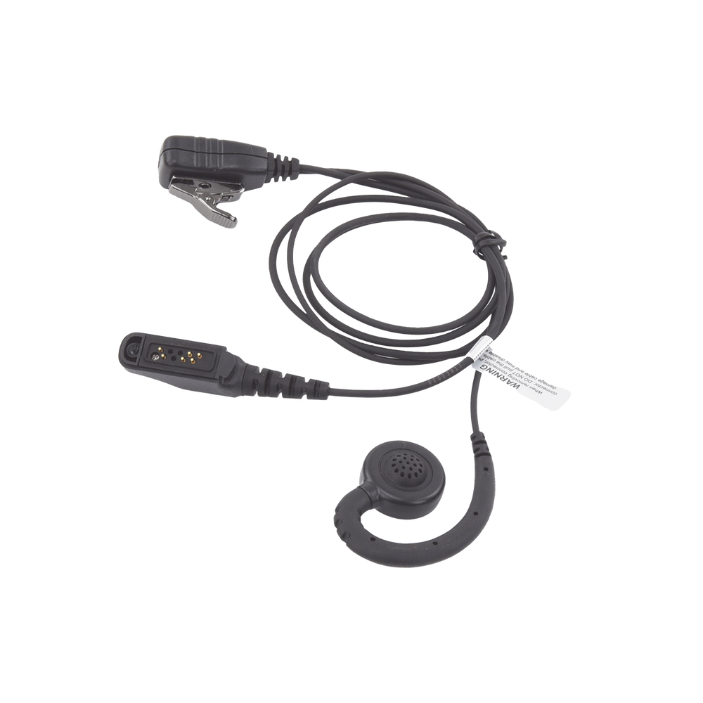 Adjustable ear-worn lavalier microphone for ICOM IC-F50/ 60/ 50V/ 60V/ 3161/ 4161 radios