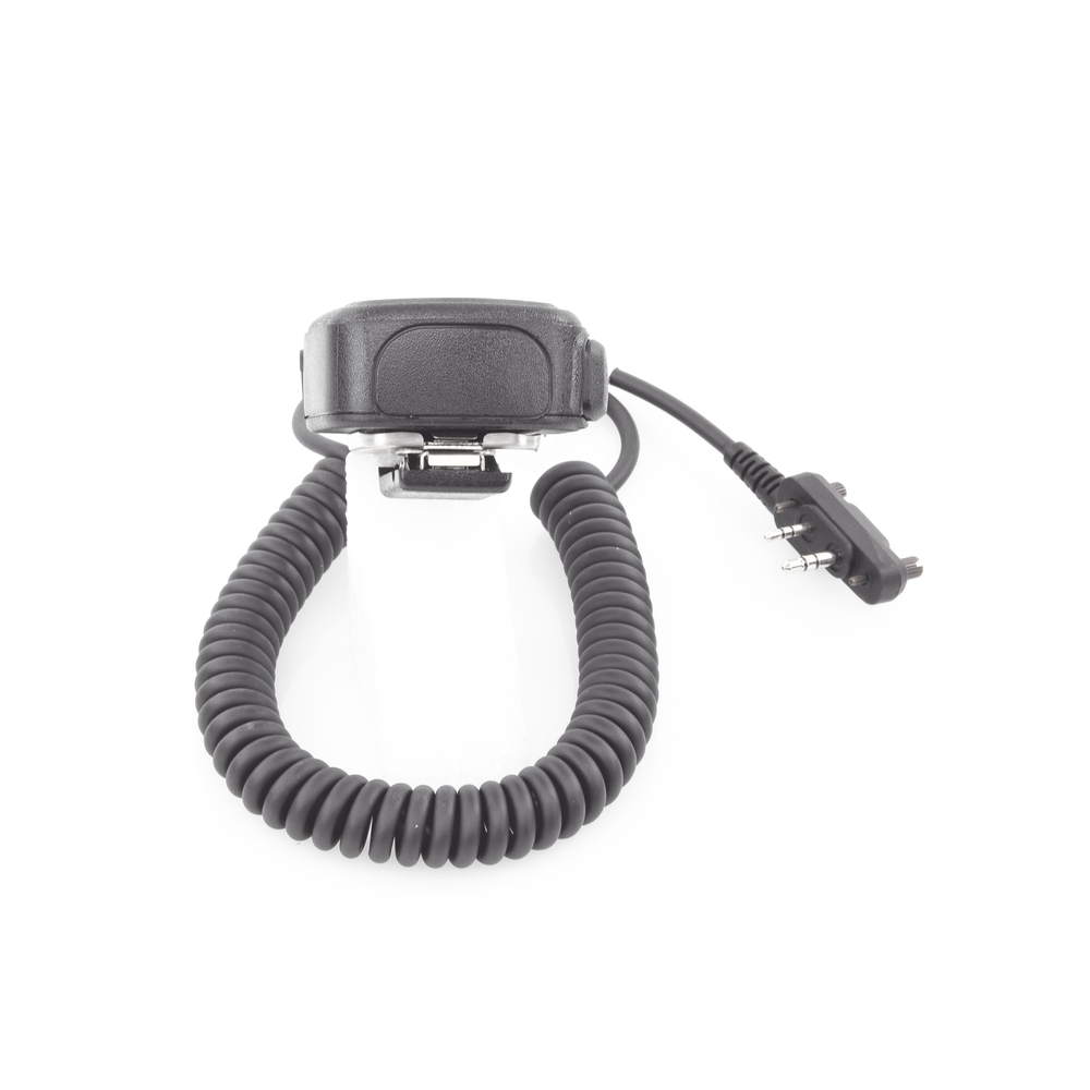 Weatherproof microphone-speaker for ICOM IC-F11/ 14/ 3021/ 3013/ 3103/ 3003, IC-F1000/2000. Attaches to the equipment with screws.