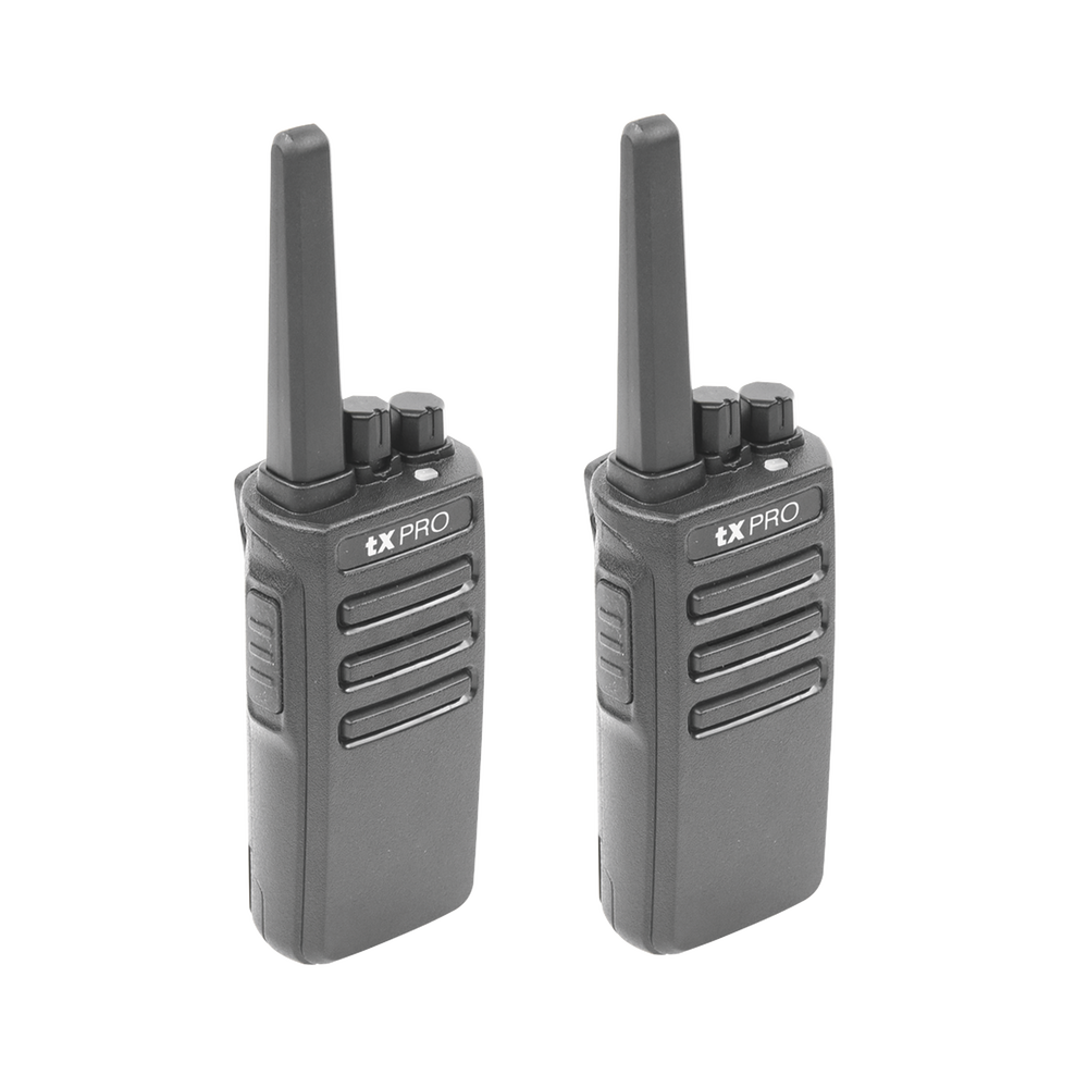 Duo de Radios Portatiles UHF, 5W de Potencia, Scrambler de Voz, Alta Cobertura, 400-470 MHZ