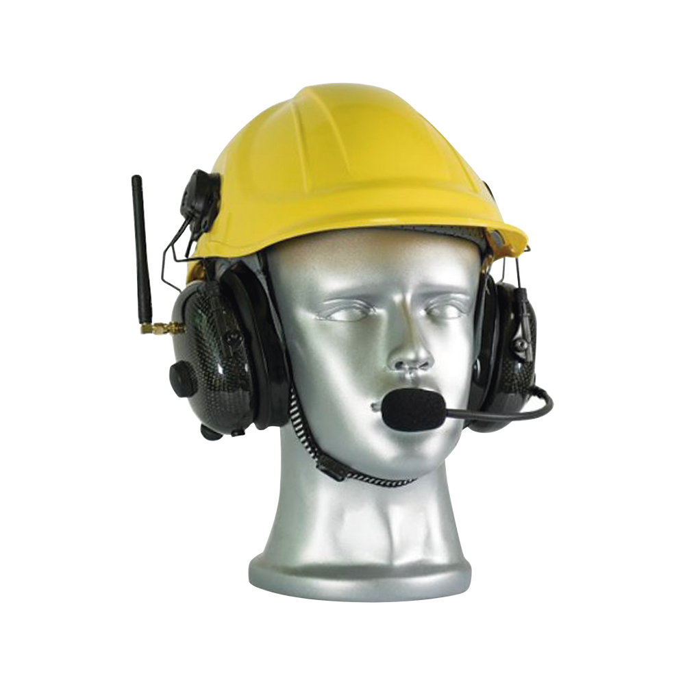 Auriculares con cancelación de ruido de 28 dB para casco, radio de dos vías integrado, UHF, 400-480 MHz
