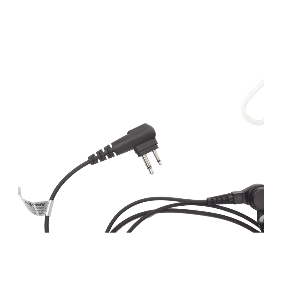 Micrófono - Audífono de Solapa con Tubo Acústico Transparente para HYT BD-506 y Motorola EP450/ RVA50/ DTR620/ DTR720/ DEP450/ EP350/ VX80/ MAG ONE Con tubo acústico de PU (material flexible)