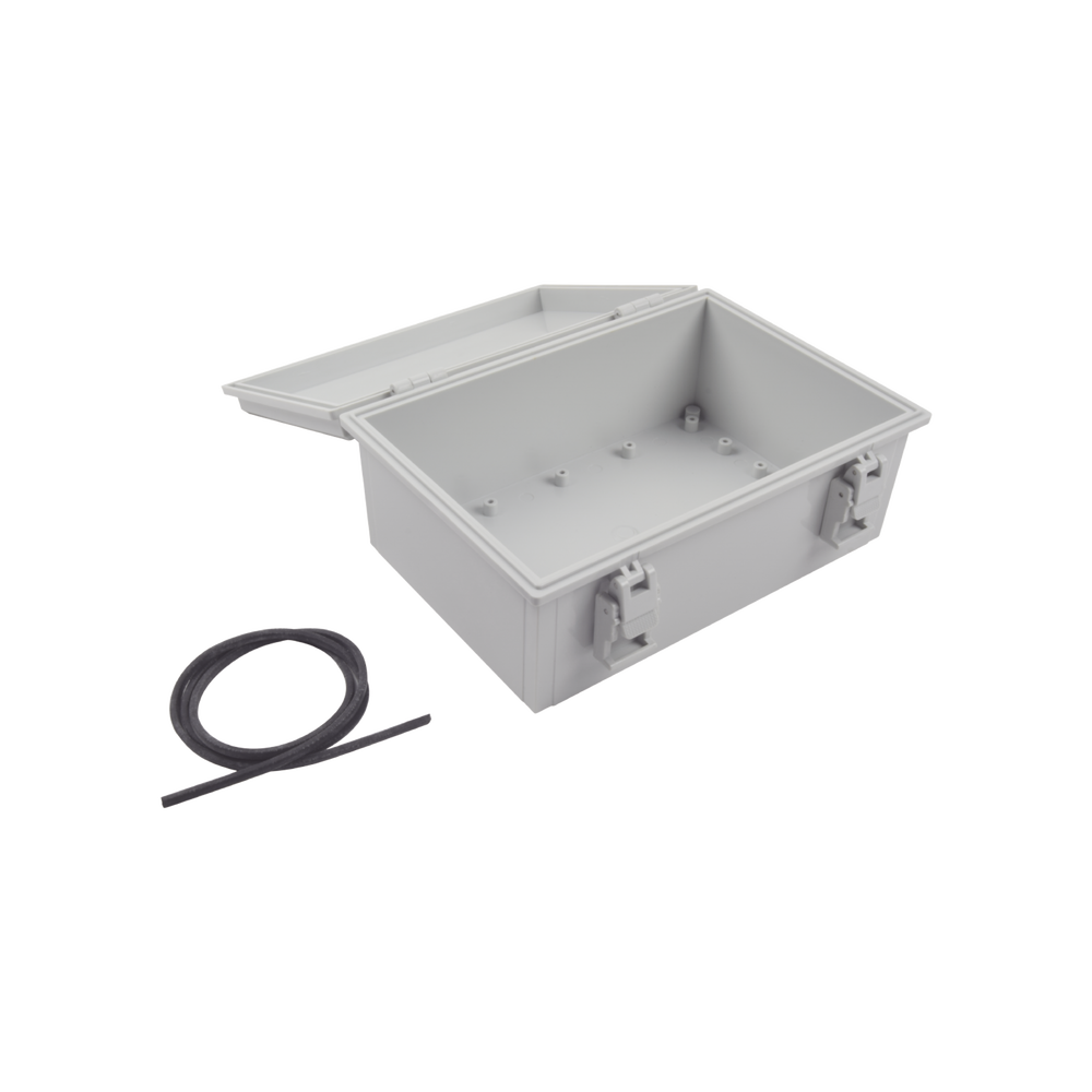 Gabinete Plástico para Exterior IP65 de 170 x 251 x 101 mm Cierre por Broche.