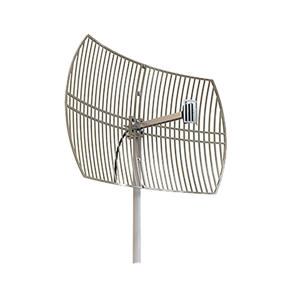 Directional Grid Antenna, Gain 24 dBi, Dimensions (90 x 60 x 38 cm), frequency range (2300-2500 MHz).