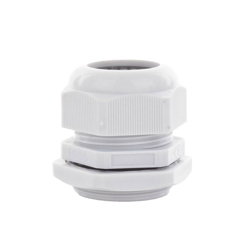 Plastic Gland Type Connector for Cable from 22 to 32 mm in Diameter.