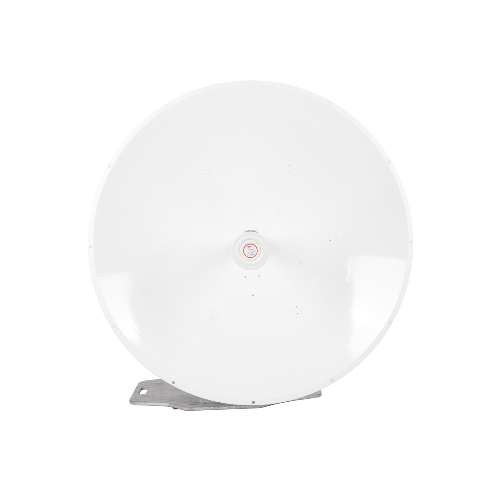 Antena direccional de 4 ft, 5.1 a 7.1 GHz, Ganancia 36 dBi, Conectores N-hembra, Polarización doble, incluye montaje para torre o mástil