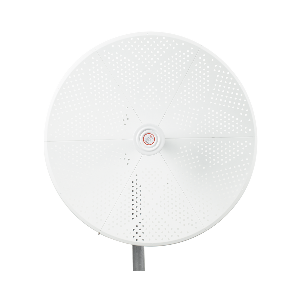Antena direccional para C5x y B5x, Doble polaridad 45 ° y 90 °, 4.9 - 6.5 GHz, 2 ft, Ganancia de 34 dBi, Montaje incluido