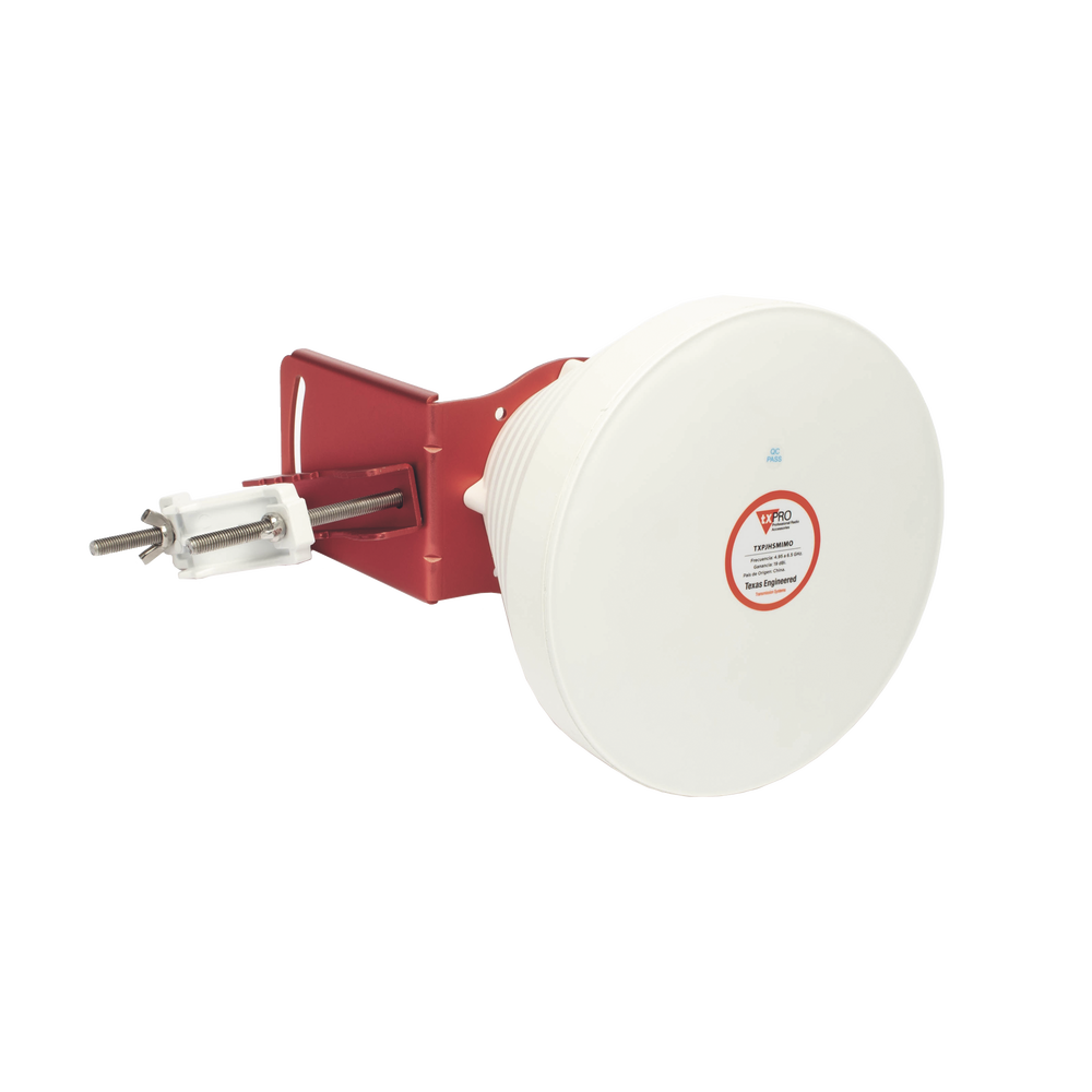 30° Symmetrical Sector Antenna, 19 dBi, 4.9-6.5 GHz, Ideal for high noise environments, N-Female connector type, with mounting and jumpers included