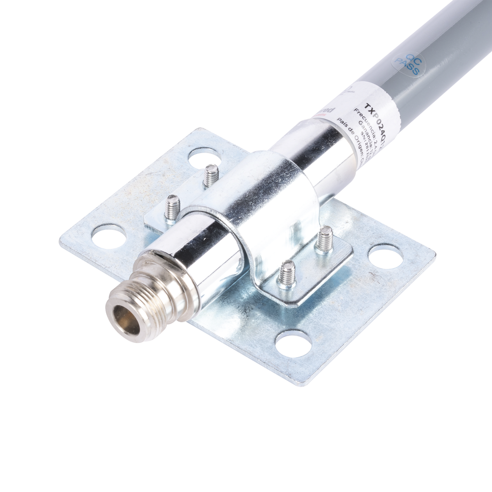 2.4 GHz omnidirectional antenna, 12 dBi gain, dimensions 3.8 x 1.5 cm, N-female connector, with mounting included