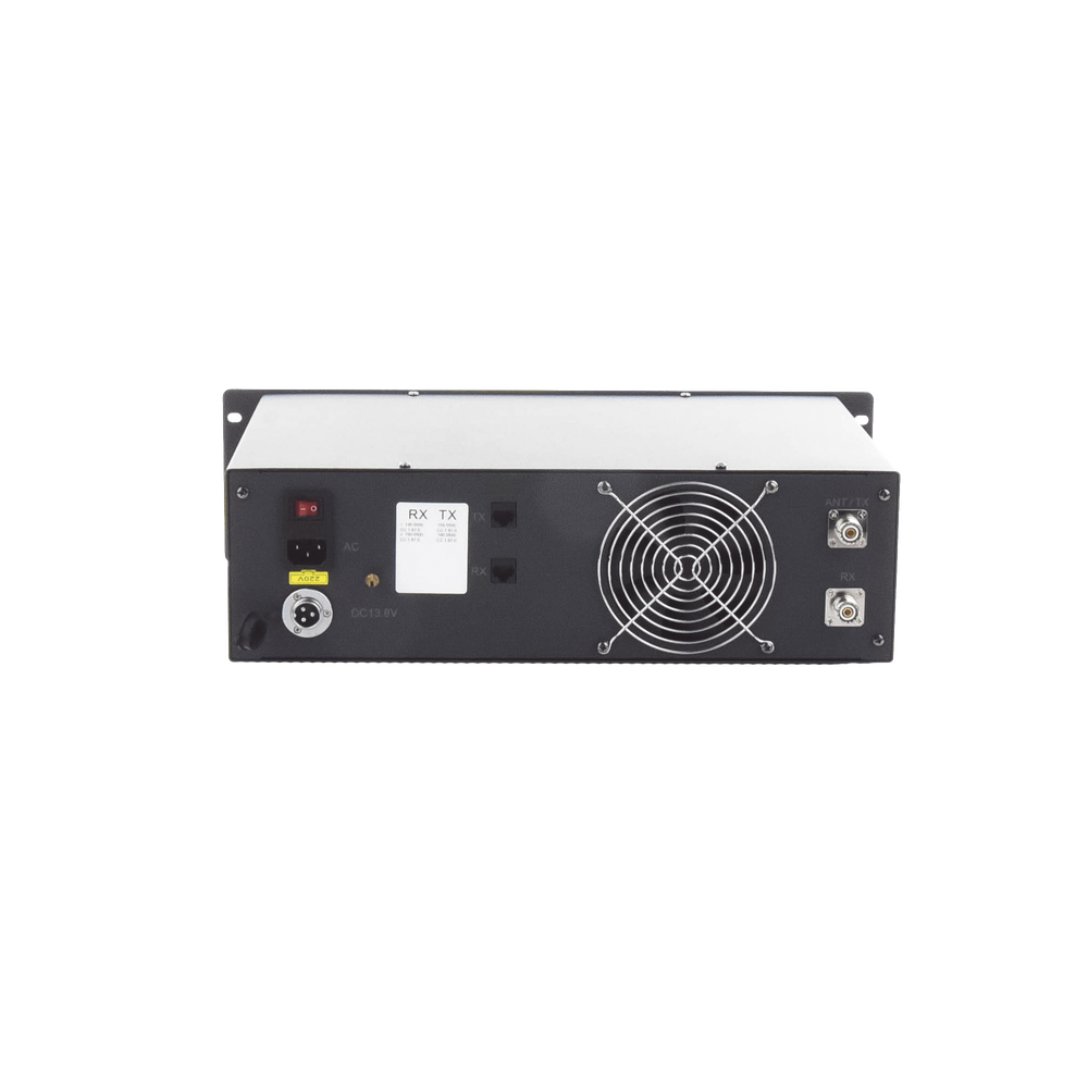 50W VHF repeater with DMR protocol. 2 TDMA mode 2 slots.