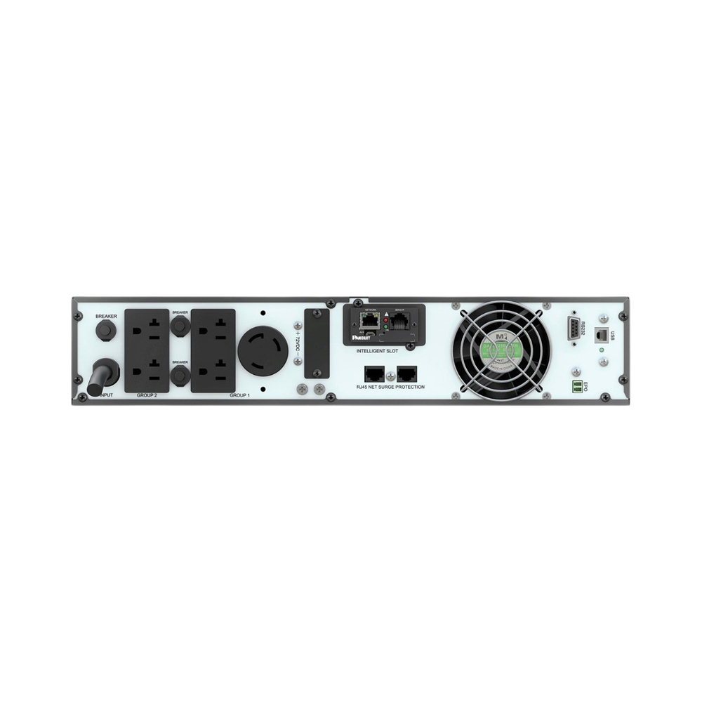SmartZone 3000VA/3000W UPS, Online Double Conversion, 120VAC NEMA L5-30P Input, Pure Sine Wave, 2RU, With 4 NEMA 5-20R and 1 L5-30R Outlets, Includes Network Card and Rail Kit